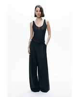Nocturne Women's Pants with Waist Details