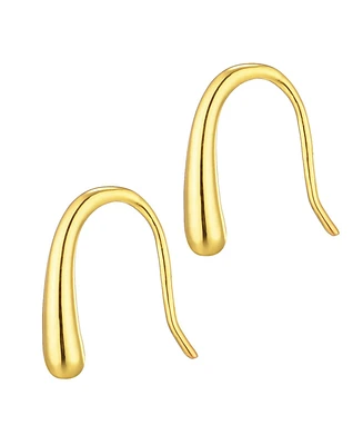 Adornia Fine 14k Gold Vermeil .925 Sterling Silver Teardrop Wire Earrings