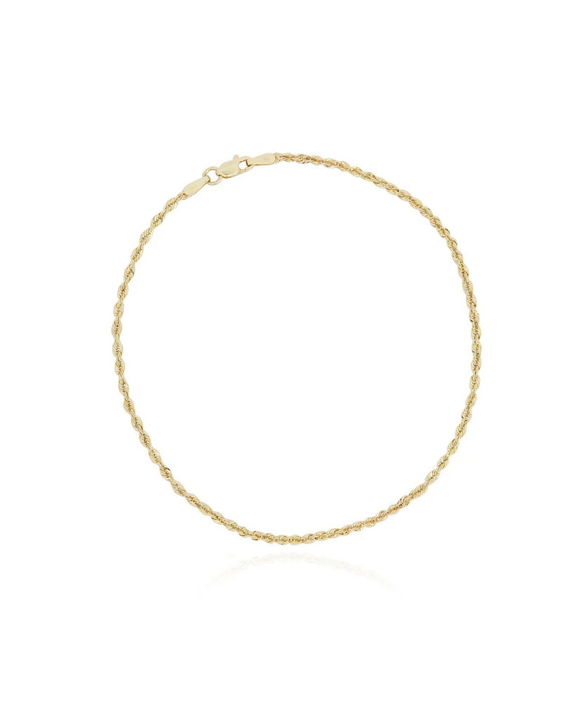 The Lovery Rope Chain Bracelet 2.5 millimeters 8 inches