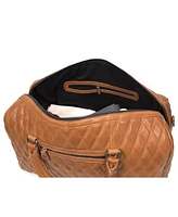 20 Inch Luxor Quilted Leather Duffle Bag