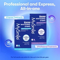 MySmile Teeth Whitening Strips, Hydroxyapatite-Infuse Strips, Non-Sensitive Teeth Whitening with Natural Ingredients, Enamel-Safe