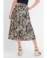 Olsen Women's Floral Midi Skirt