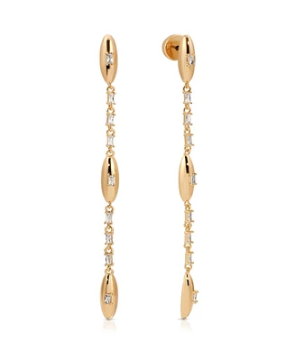 Ettika Oval Dome Linear Earrings