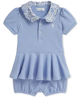 Polo Ralph Lauren Baby Girls Peplum Romper