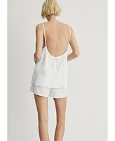 Mango Women's Plain Cotton Pajama Shorts