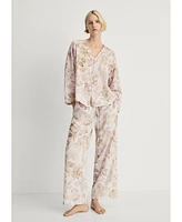 Mango Women's Floral Detail Pajama Top