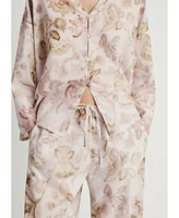Mango Women's Floral Detail Pajama Pants