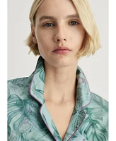 Mango Women's Tropical Print Pajama Shirt