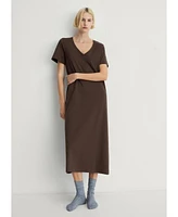 Mango Women's Plain Cotton Nightgown