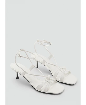 Mango Women's Combined-Strap Heeled Sandals