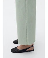 Mango Women's Catherin Culotte High-Rise Jeans