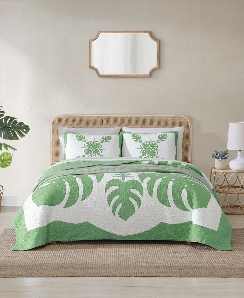 Tommy Bahama Home Molokai Embroidered Quilt