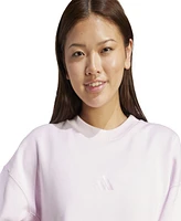 adidas Women's All Fleece Loose Crew Neck Sweatshirt