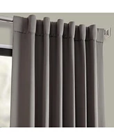 Half Price Drapes Neutral Grey Room Darkening Curtain