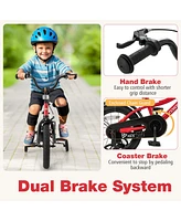 Bicycle for Kids with Adjustable Seat Bell and Reflectors for Visibility