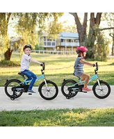 Kids Bike with Training Wheels for Older Children Adjustable Seat Handlebar