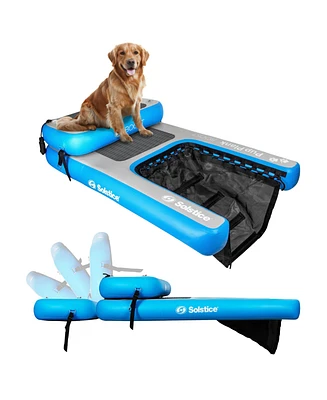 Solstice Original Inflatable Pup Plank Dog Float Floating Ramp Ladder for Pools