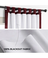 Half Price Drapes Burgundy Signature Extra Wide Velvet Blackout Curtain