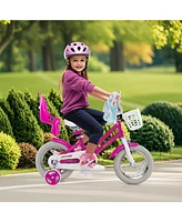 Kids Bicycle with Training Wheels and Front and Rear Brake System