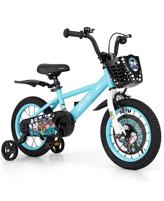 Kids Bike with Adjustable Handlebar and Saddle Perfect Bicycle for Children Aged 4-8 Years Old