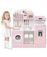 Kids Kitchen Set with Coffee Maker & Accessories Fun Pretend Play Toy for Children