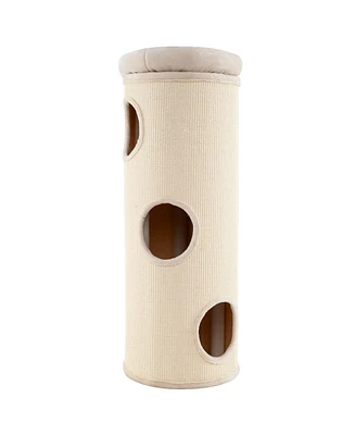 Elevated Cat Cave 4-Story Cat House for Multiple Cats