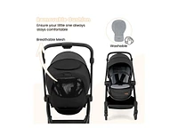 Slickblue Toddler Foldable Pram Stroller with Reversible Seat Reclining Backrest