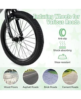 Kids Bike with Adjustable Seat and Transparent Chain Cover