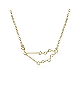 Bling Jewelry Delicate Celestial Astrology Zodiac Capricorn Constellation Stars Necklace Gold Plated Sterling Silver