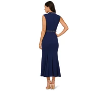 Adrianna Papell Women's Mock-Neck Knit Mermaid Dress