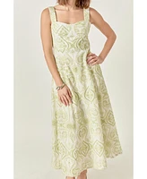 endless rose Women's Eyelet Maxi Dress