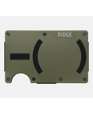 The Ridge Men's Ridge Wallet For Magsafe - Matte Olive - Cash Strap