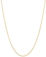 Steeltime Women's 14K Gold Plated Box Chain Necklace