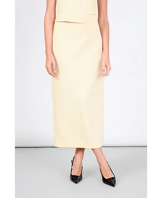 endless rose Women's Tweed Midi Skirt