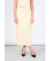endless rose Women's Tweed Midi Skirt