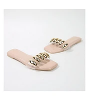 Kiki Embellished Cleat Strap Slides