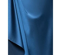Xscape Women's Collar Sleeveless Sheath Midi Dress