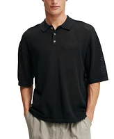 Cotton On Men's Knitted Polo Shirt