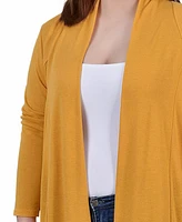 Ny Collection Plus Long Sleeve Cardigan Sweater