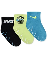 Nike Baby Boy Rhythm Rush Gripper Socks, 3 Pack