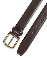 Club Room Men's Feather Edge Top Stitch Dress Belt