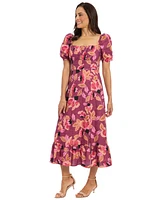 London Times Petites Printed A-Line Dress
