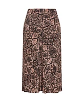 City Chic Plus Size Kyra Slip Midi Skirt
