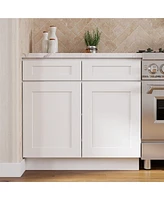 Casainc W36" X H34.5" D24" Ready to Assemble Floor Base Kitchen Cabinet