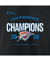 Fanatics Men's Black Oklahoma City Thunder 2025 Nba Western Conference Champions Roster Buzzer Beater T-Shirt