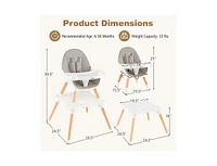 Slickblue Toddler 6 in 1 High Chair Ages 6-36 Months