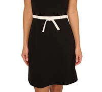 Adrianna Papell Women's Sleeveless Crepe A-Line Dress
