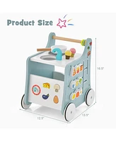 Slickblue Kids 6-in-1 Stroller with Play Kitchen Over 12 Months