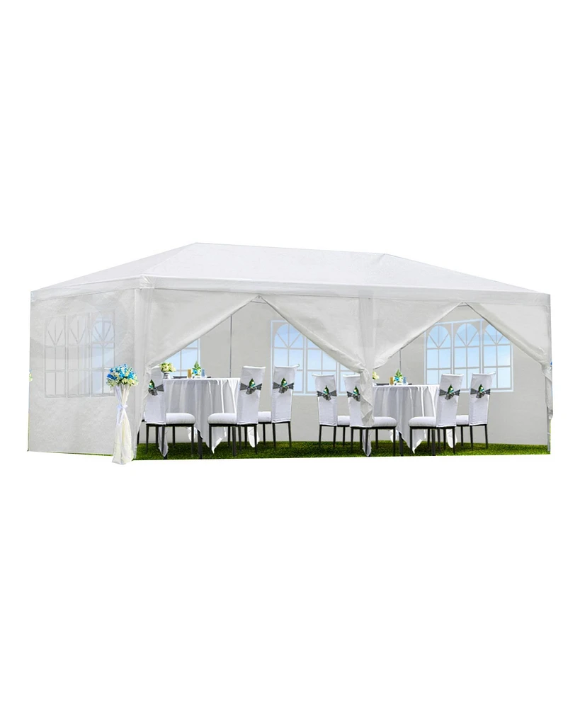 10x20 Wedding Canopy Tent with 6 Removable Sidewalls