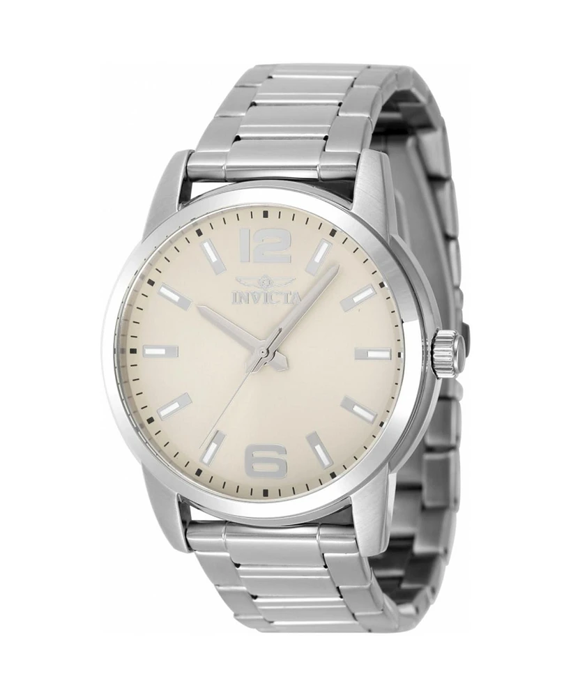 Invicta Men's 48492 Celestial Quartz 3 Hand Ivory Dial Watch